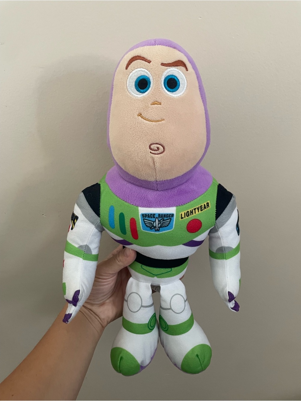 EUC Toy Story Pixar Buzz Lightyear Plush Toy - Purple & Green 15 Inch